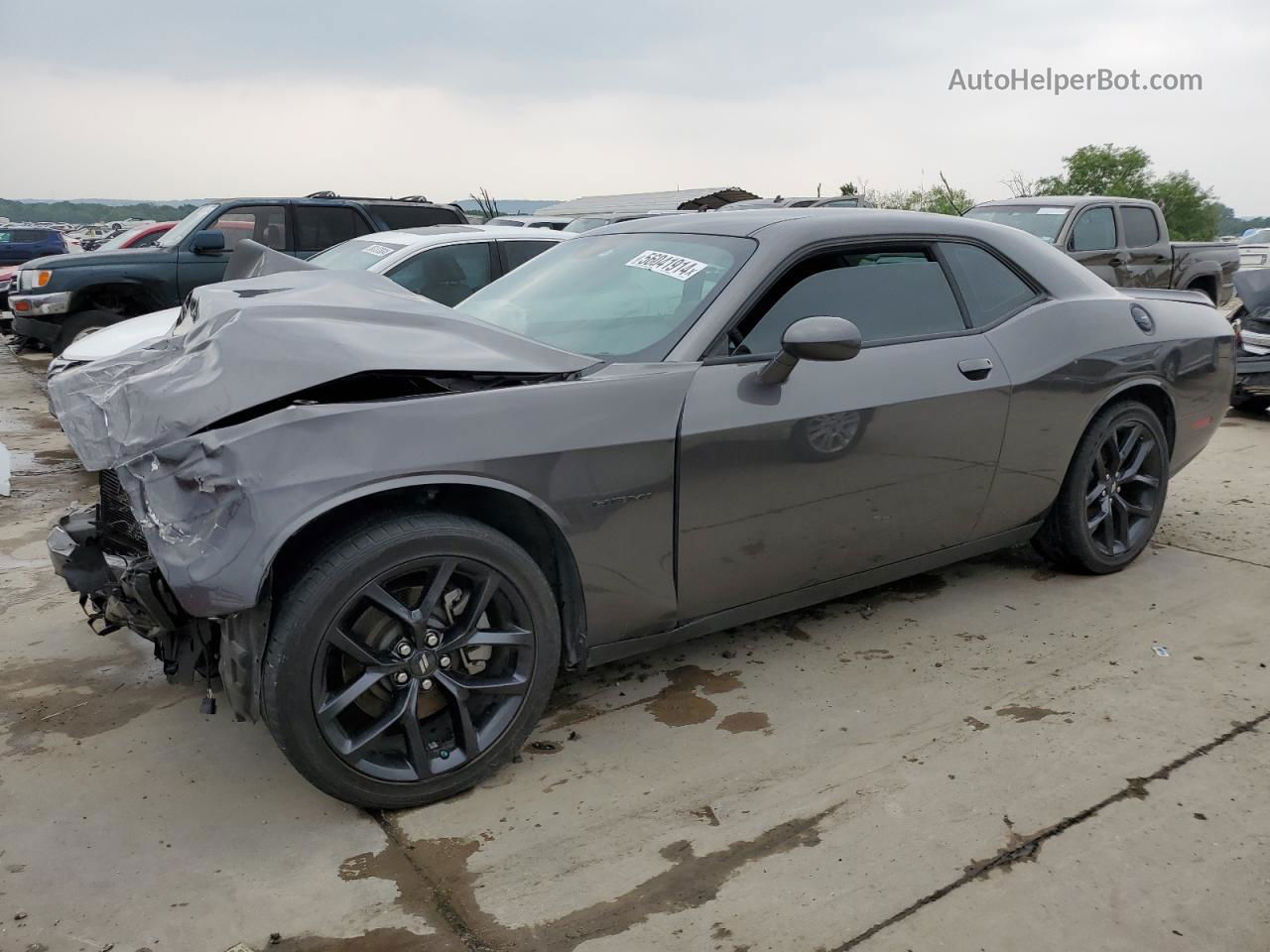 2022 Dodge Challenger R/t Gray vin: 2C3CDZBTXNH143669