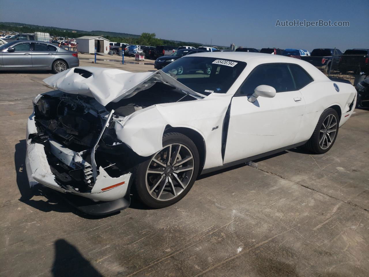 2023 Dodge Challenger R/t White vin: 2C3CDZBTXPH611161