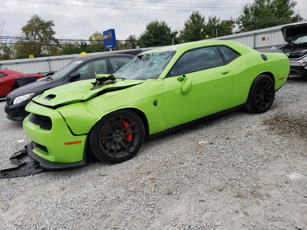 2023 Dodge Challenger Srt Hellcat Зеленый vin: 2C3CDZC92PH557003