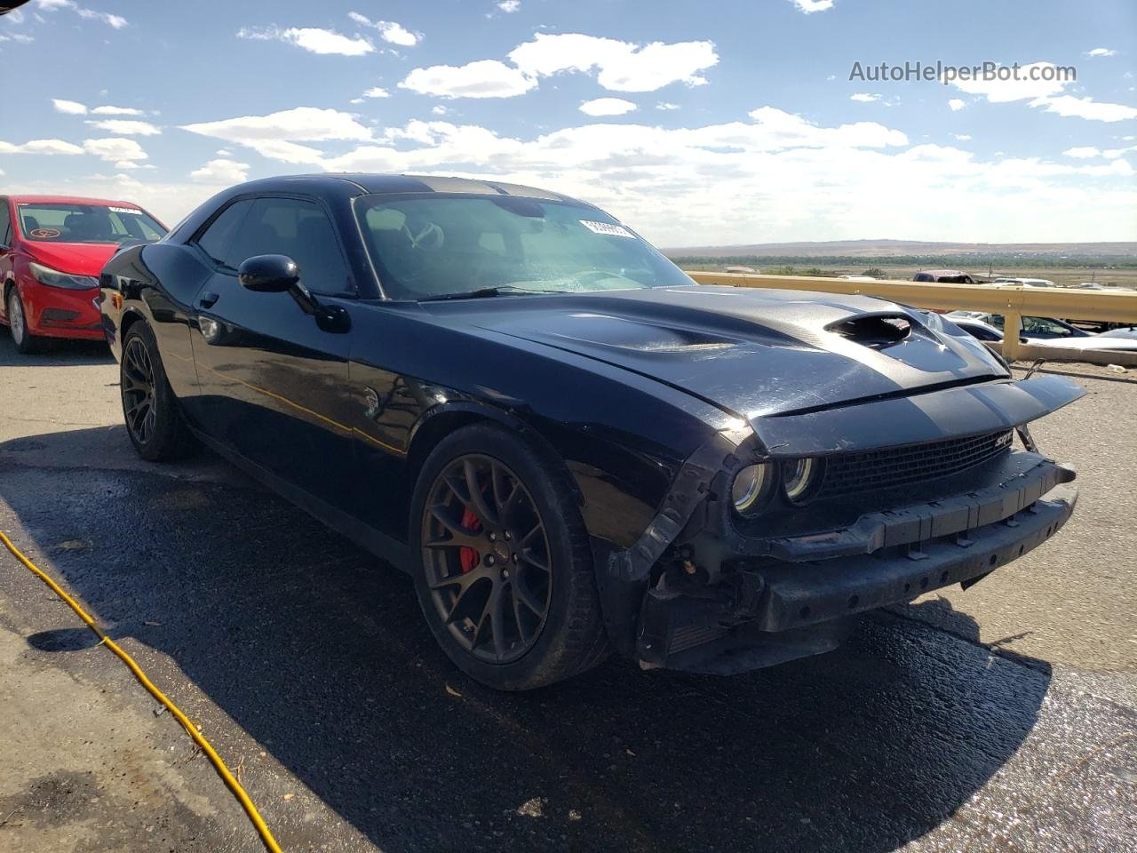 2017 Dodge Challenger Srt Hellcat Черный vin: 2C3CDZC93HH508538