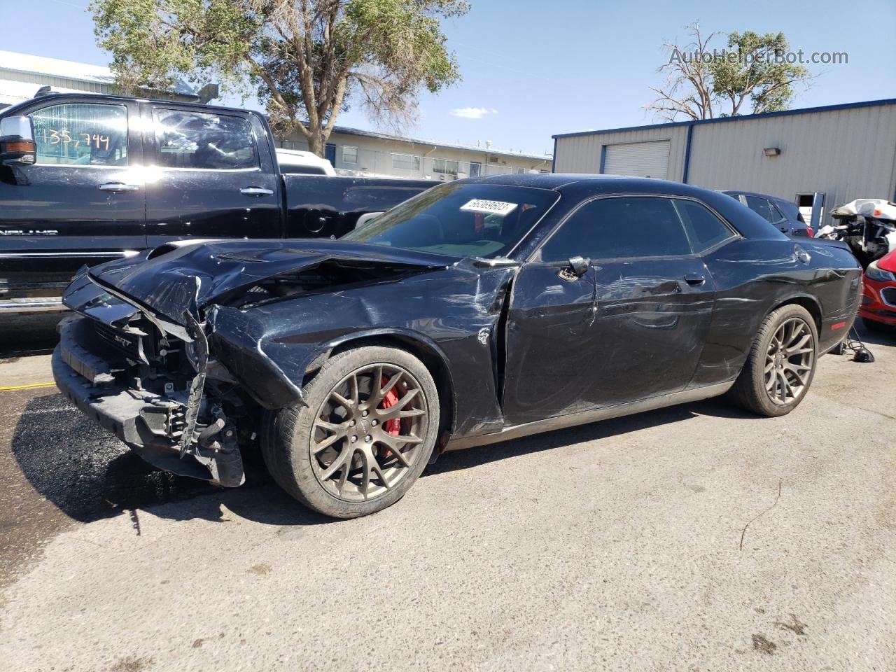 2017 Dodge Challenger Srt Hellcat Черный vin: 2C3CDZC93HH508538