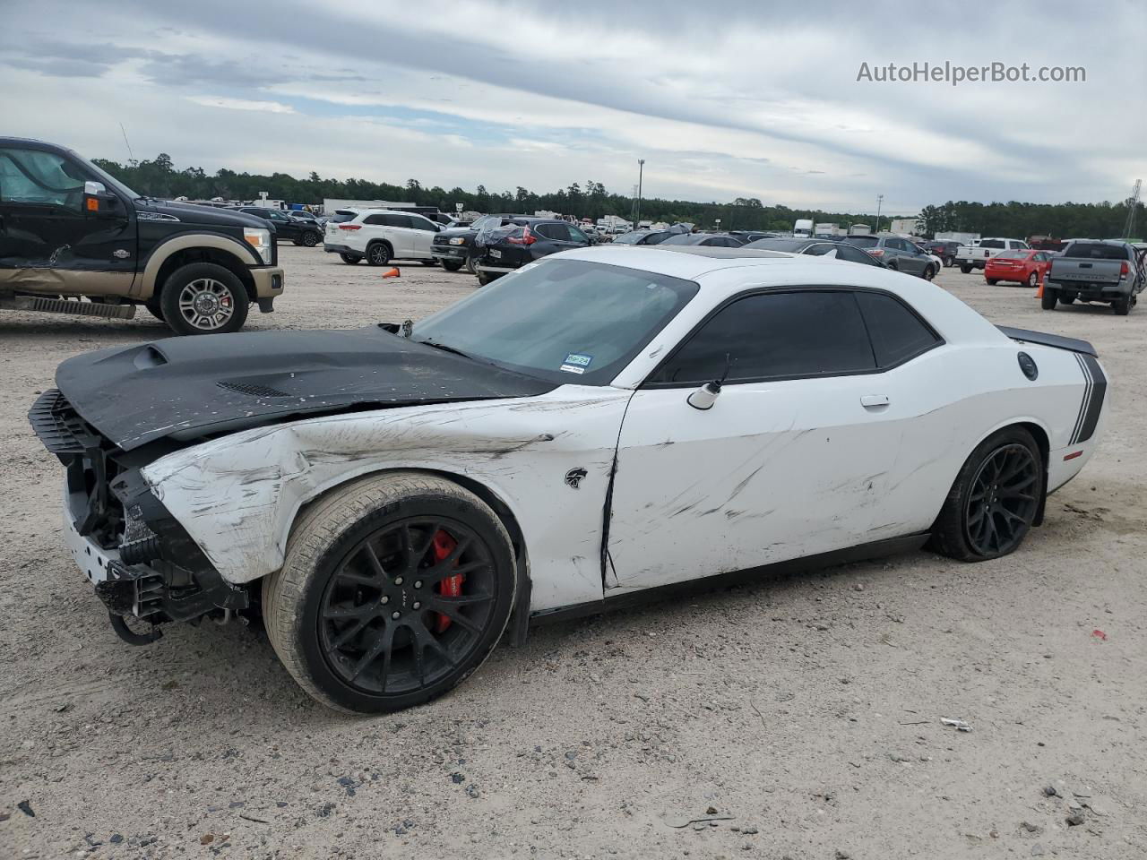 2016 Dodge Challenger Srt Hellcat Белый vin: 2C3CDZC94GH112259