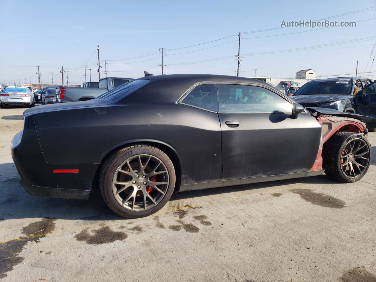 2015 Dodge Challenger Srt Hellcat Черный vin: 2C3CDZC95FH834659