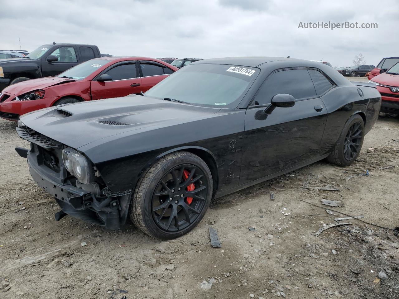 2016 Dodge Challenger Srt Hellcat Black vin: 2C3CDZC95GH244852