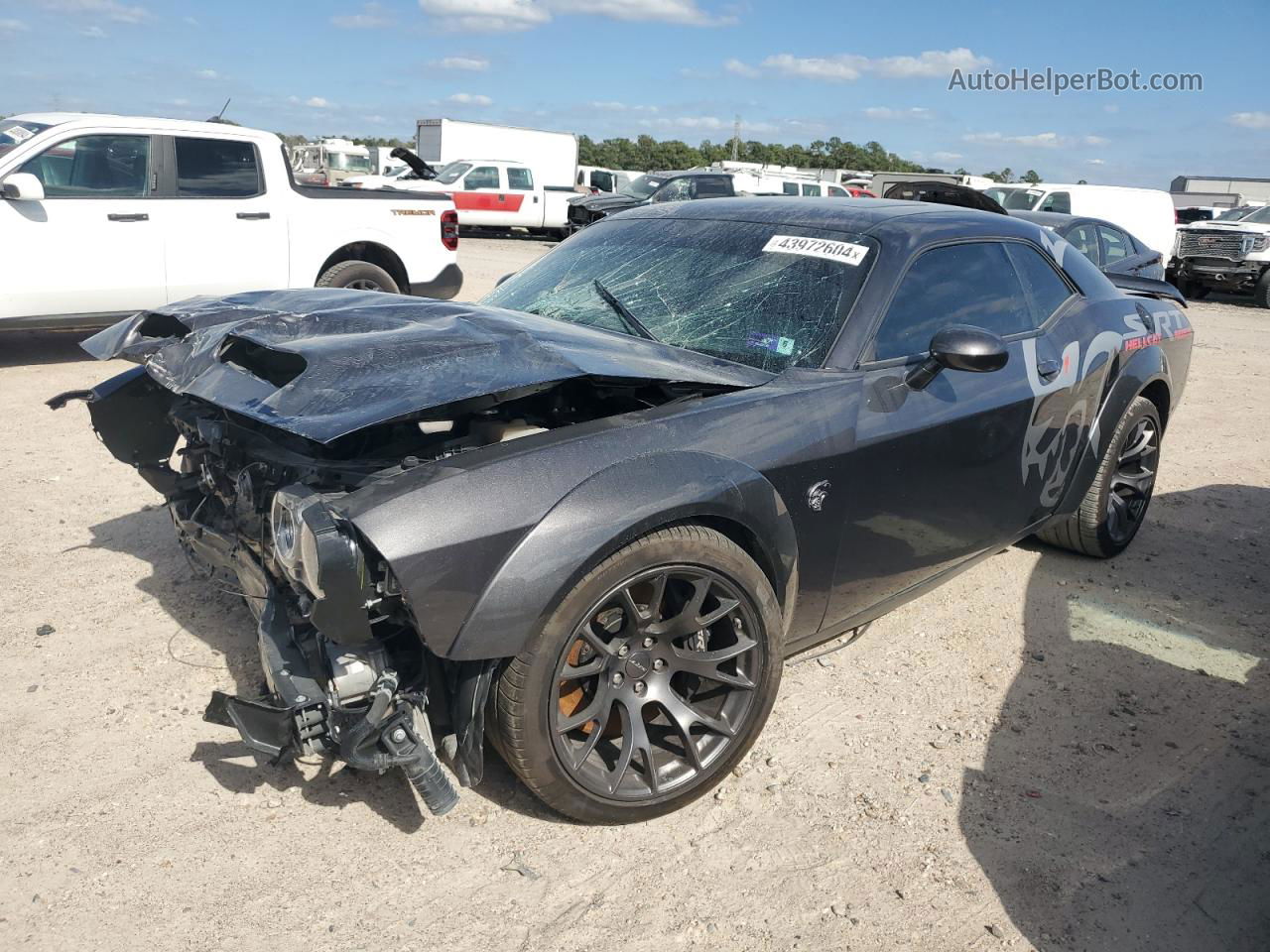 2022 Dodge Challenger Srt Hellcat Угольный vin: 2C3CDZC97NH100152