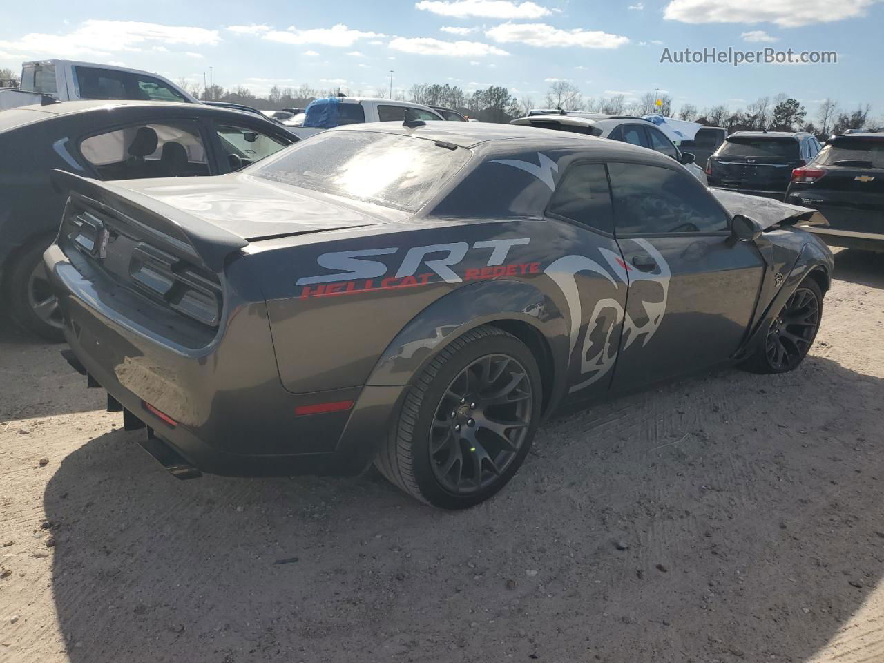 2022 Dodge Challenger Srt Hellcat Угольный vin: 2C3CDZC97NH100152