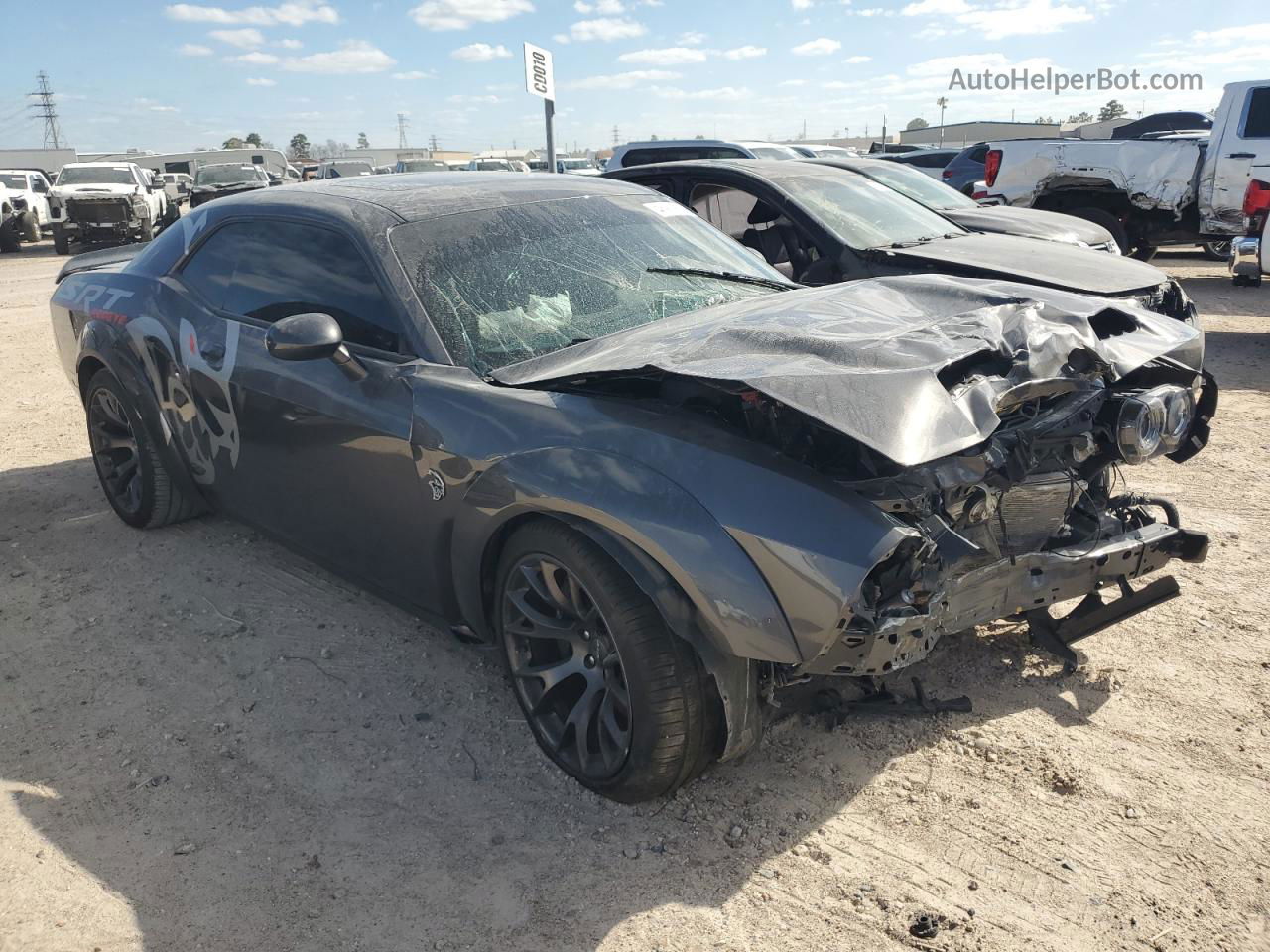 2022 Dodge Challenger Srt Hellcat Угольный vin: 2C3CDZC97NH100152