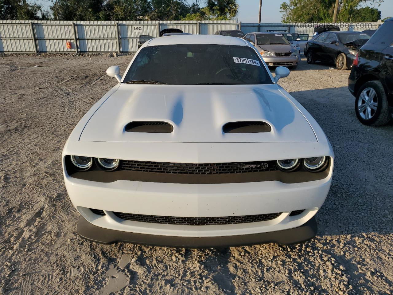 2023 Dodge Challenger Srt Hellcat White vin: 2C3CDZC97PH610035