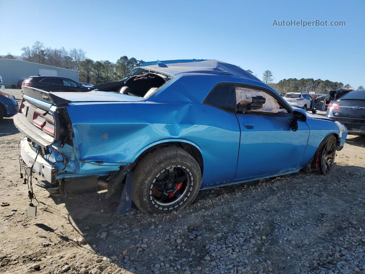 2015 Dodge Challenger Srt Hellcat Blue vin: 2C3CDZC98FH887811