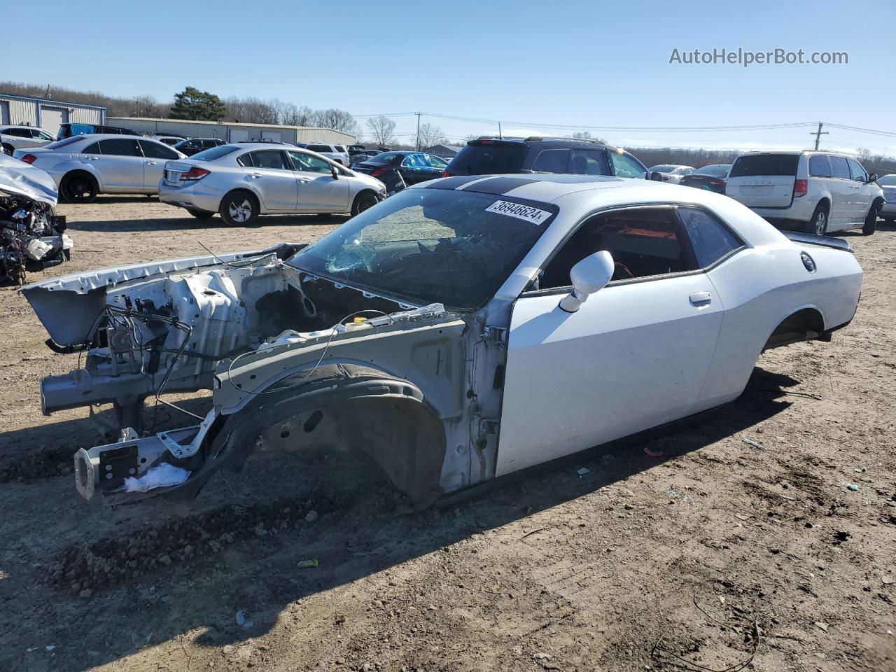 2016 Dodge Challenger Srt Hellcat Белый vin: 2C3CDZC99GH254493