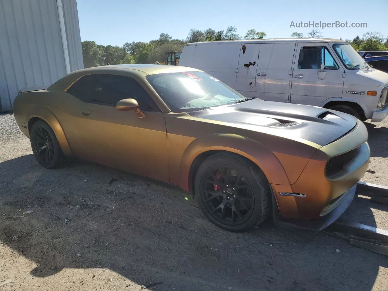 2016 Dodge Challenger Srt Hellcat Золотой vin: 2C3CDZC9XGH124612