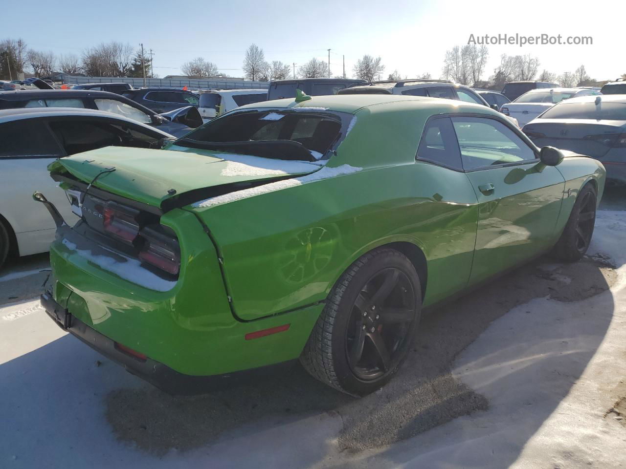 2017 Dodge Challenger Srt Hellcat Green vin: 2C3CDZC9XHH609012