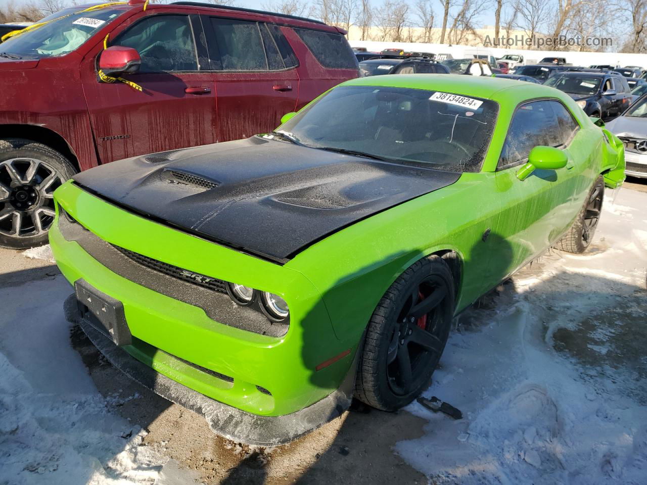 2017 Dodge Challenger Srt Hellcat Green vin: 2C3CDZC9XHH609012