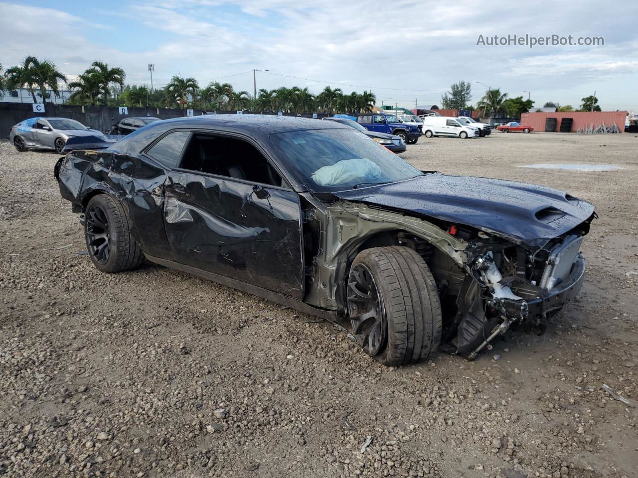 2023 Dodge Challenger Srt Hellcat Черный vin: 2C3CDZC9XPH501598