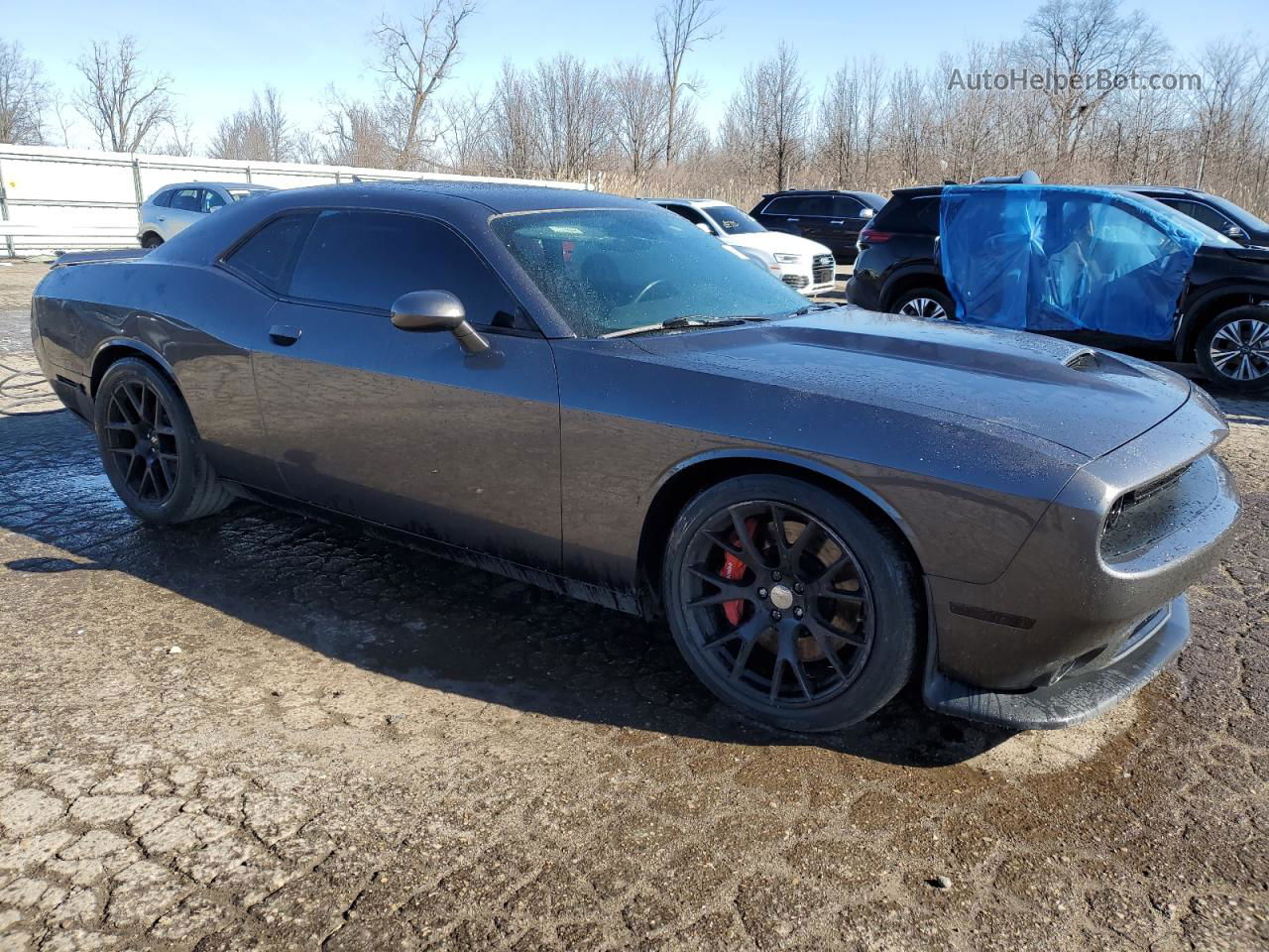 2015 Dodge Challenger Srt 392 Gray vin: 2C3CDZDJ0FH910460