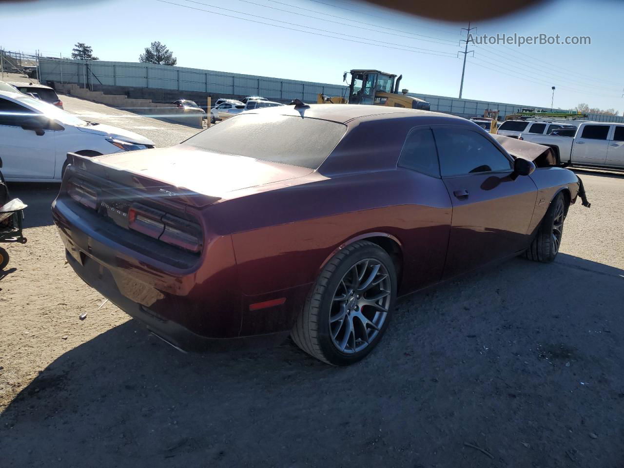 2017 Dodge Challenger Srt 392 Burgundy vin: 2C3CDZDJ2HH632115