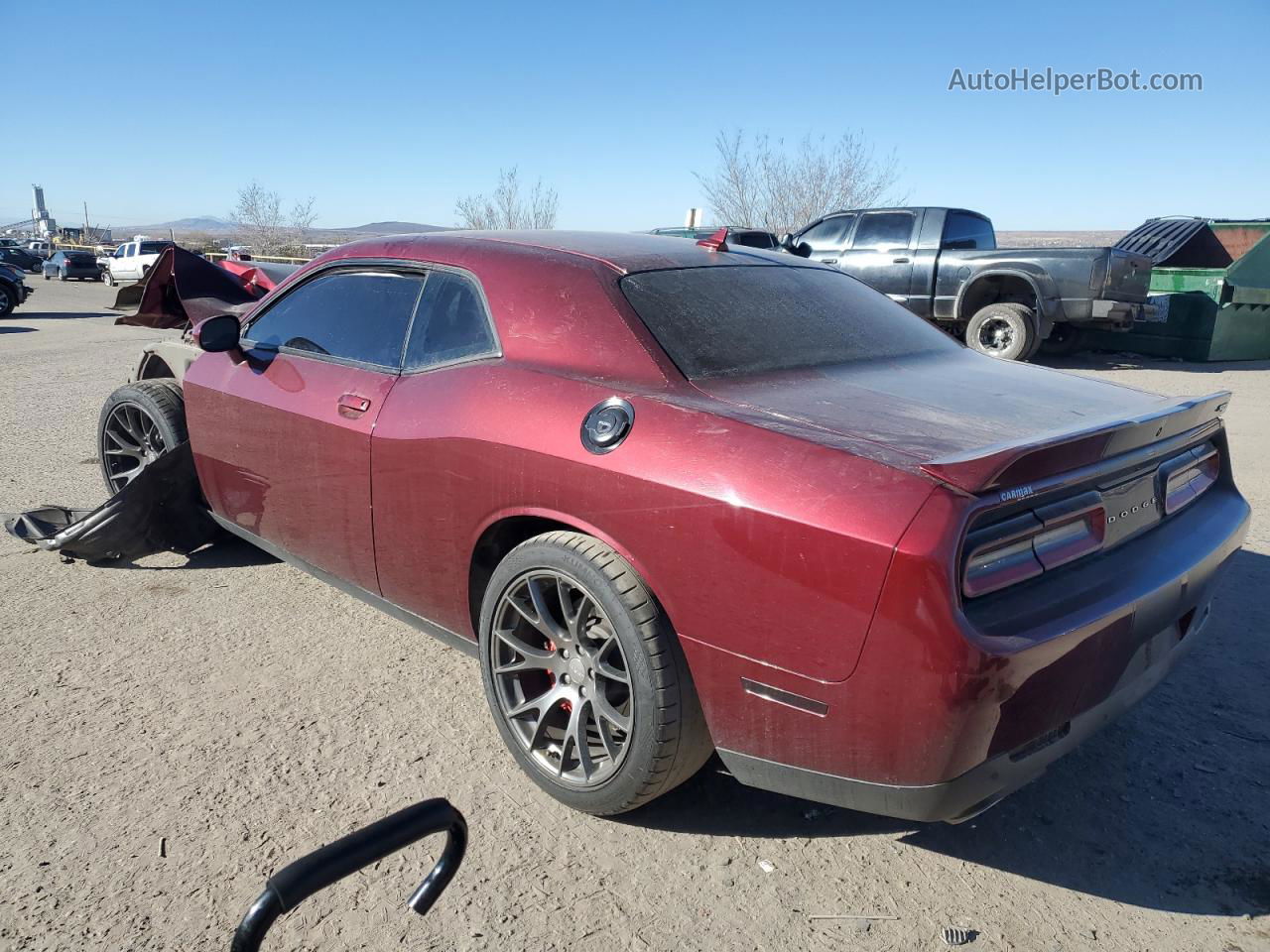 2017 Dodge Challenger Srt 392 Бордовый vin: 2C3CDZDJ2HH632115