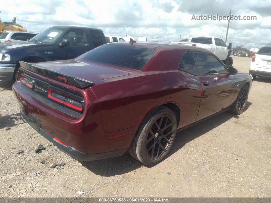 2018 Dodge Challenger Srt 392 Maroon vin: 2C3CDZDJ6JH155114