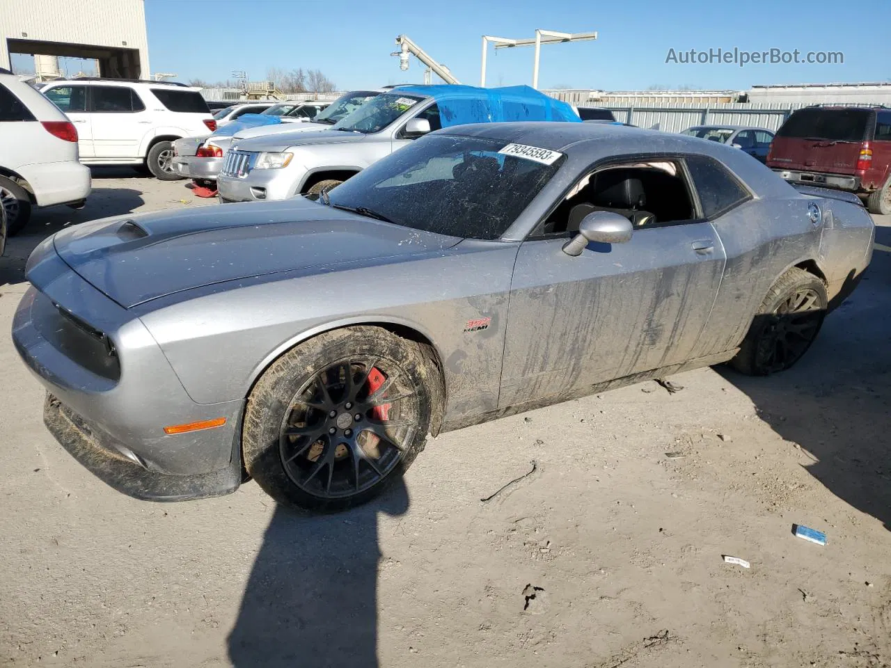 2016 Dodge Challenger Srt 392 Gray vin: 2C3CDZDJ8GH117439