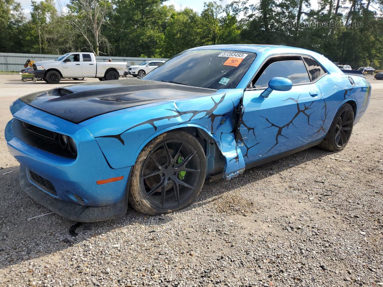 2015 Dodge Challenger R/t Scat Pack Blue vin: 2C3CDZFJ0FH910147