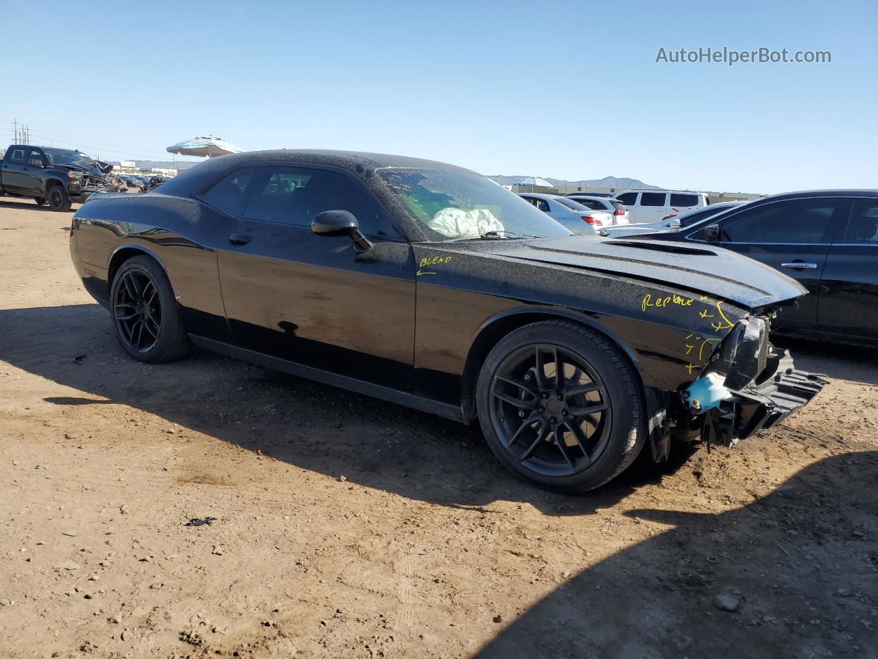 2016 Dodge Challenger R/t Scat Pack Черный vin: 2C3CDZFJ0GH263637