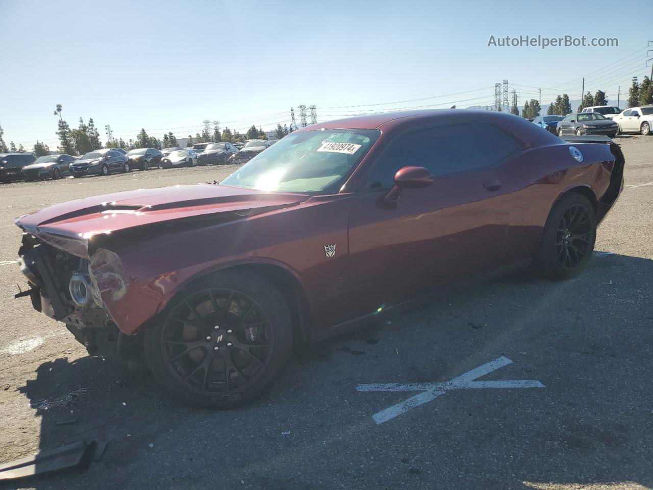 2017 Dodge Challenger R/t 392 Burgundy vin: 2C3CDZFJ0HH638119