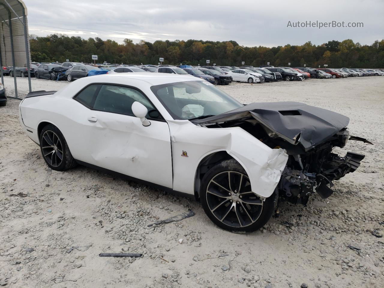 2016 Dodge Challenger R/t Scat Pack White vin: 2C3CDZFJ1GH171338