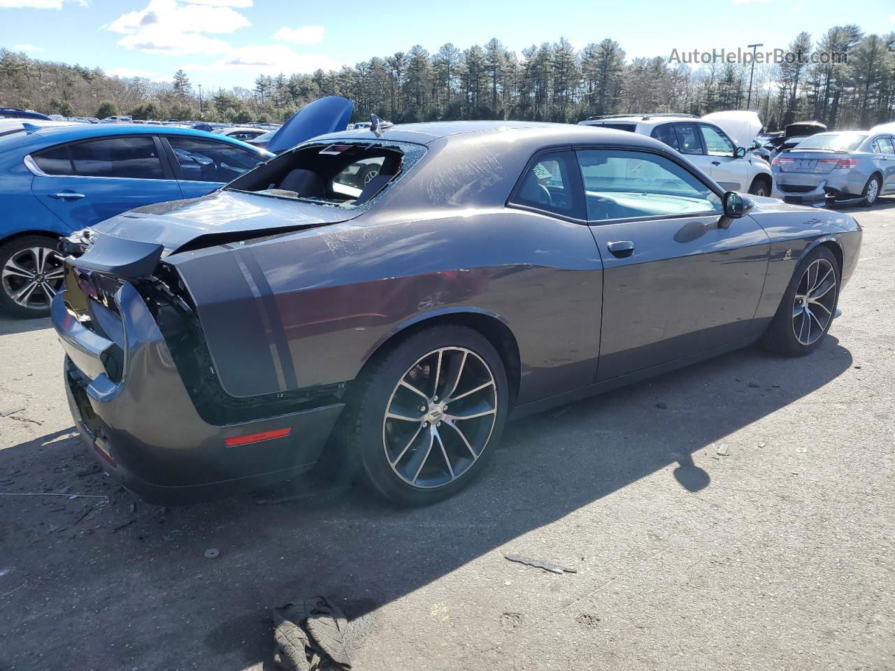 2018 Dodge Challenger R/t 392 Gray vin: 2C3CDZFJ1JH341303