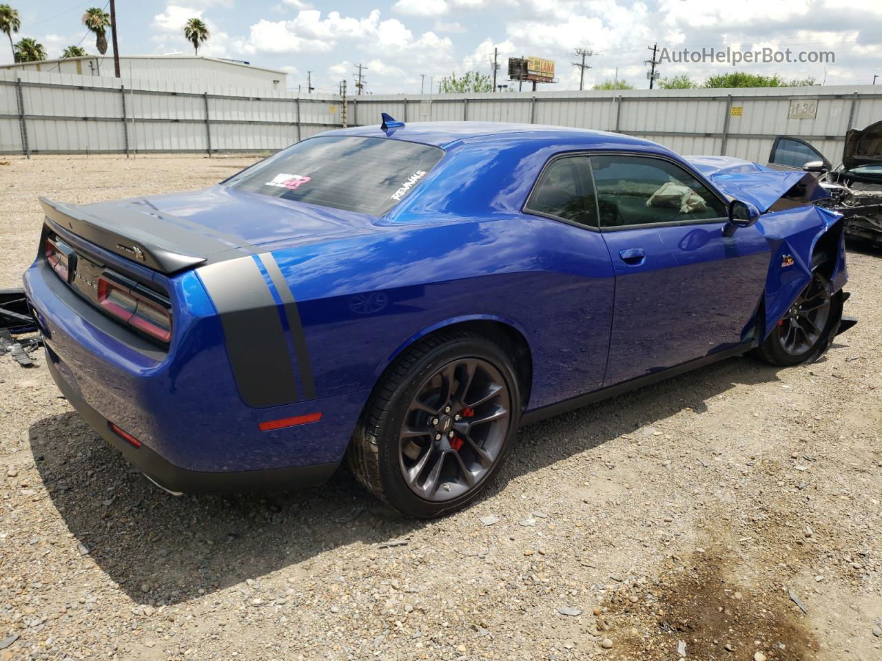 2022 Dodge Challenger R/t Scat Pack Синий vin: 2C3CDZFJ1NH140667