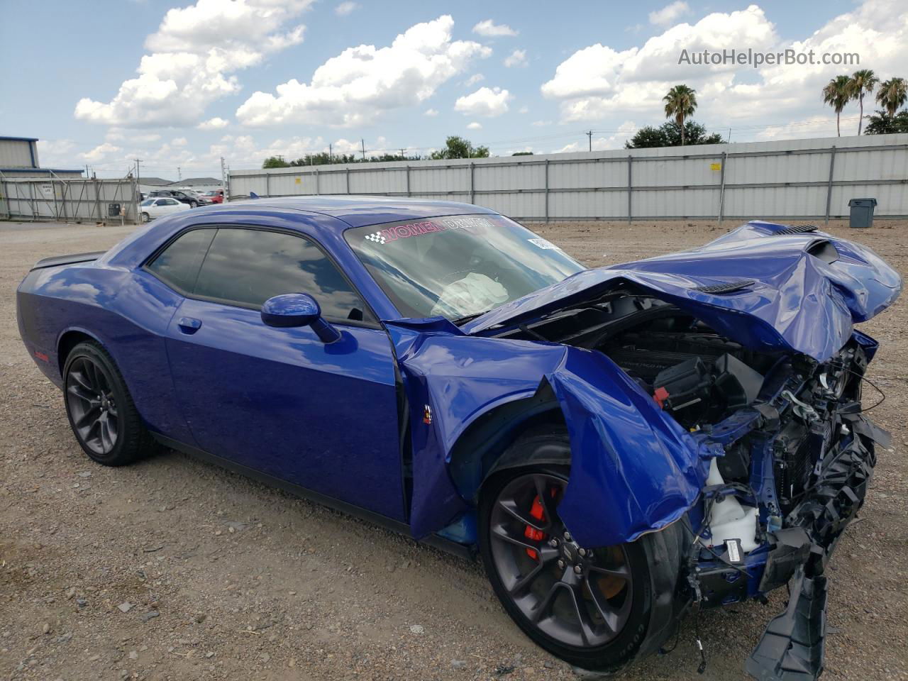 2022 Dodge Challenger R/t Scat Pack Синий vin: 2C3CDZFJ1NH140667