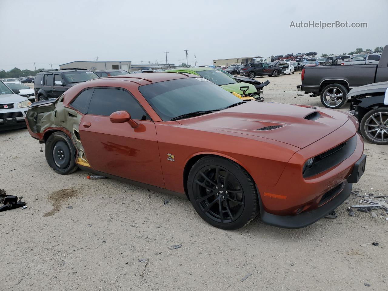 2022 Dodge Challenger R/t Scat Pack Brown vin: 2C3CDZFJ1NH156223