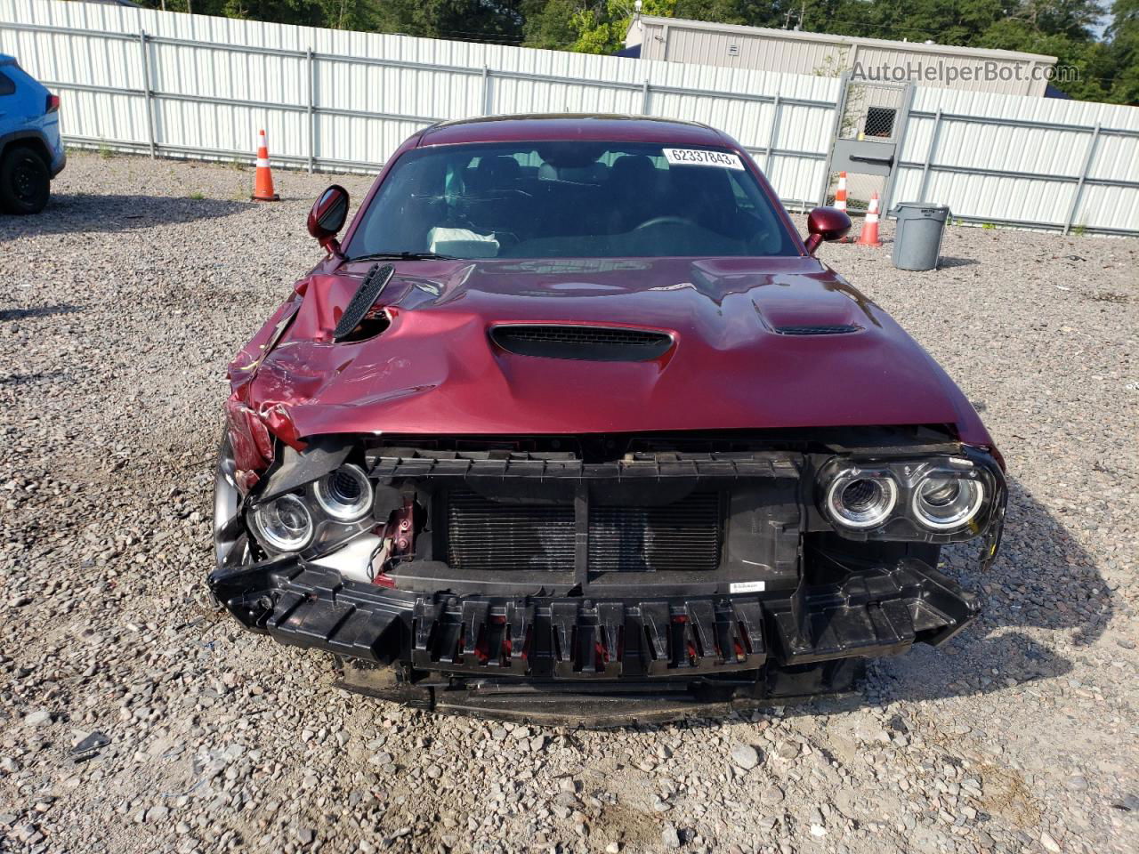 2022 Dodge Challenger R/t Scat Pack Burgundy vin: 2C3CDZFJ1NH256905