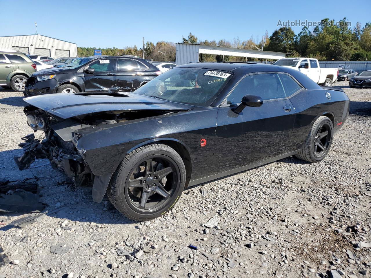 2016 Dodge Challenger R/t Scat Pack Black vin: 2C3CDZFJ2GH284182