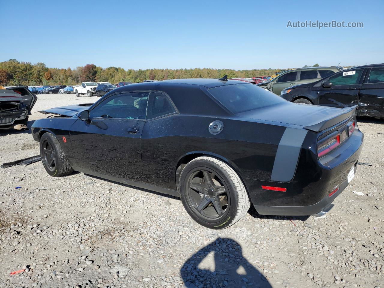 2016 Dodge Challenger R/t Scat Pack Black vin: 2C3CDZFJ2GH284182