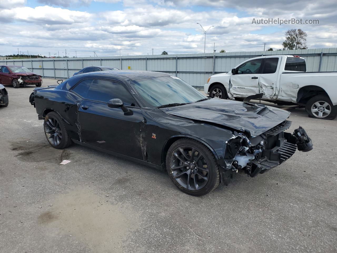 2022 Dodge Challenger R/t Scat Pack Black vin: 2C3CDZFJ2NH254645