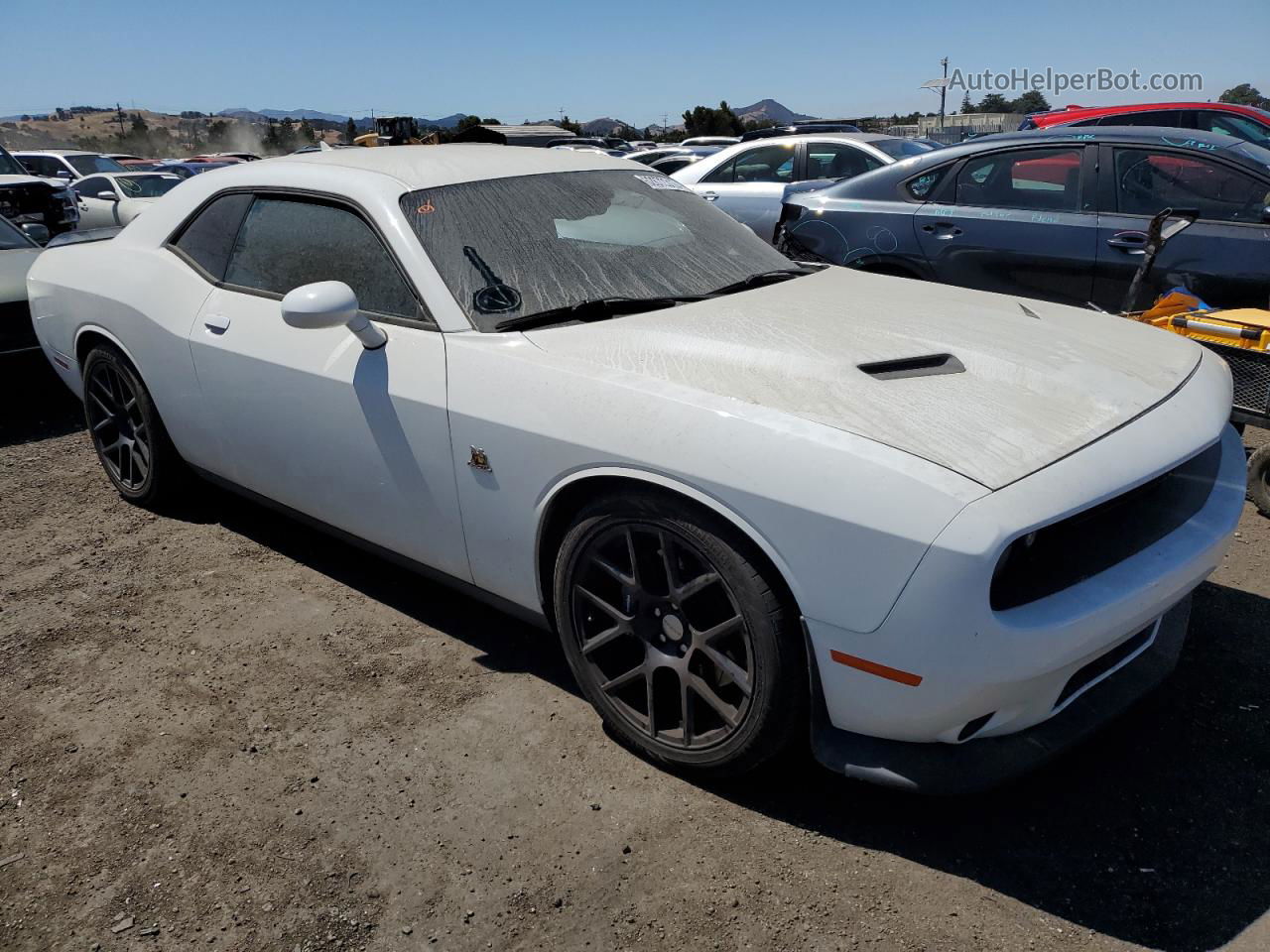 2015 Dodge Challenger R/t Scat Pack White vin: 2C3CDZFJ3FH843172