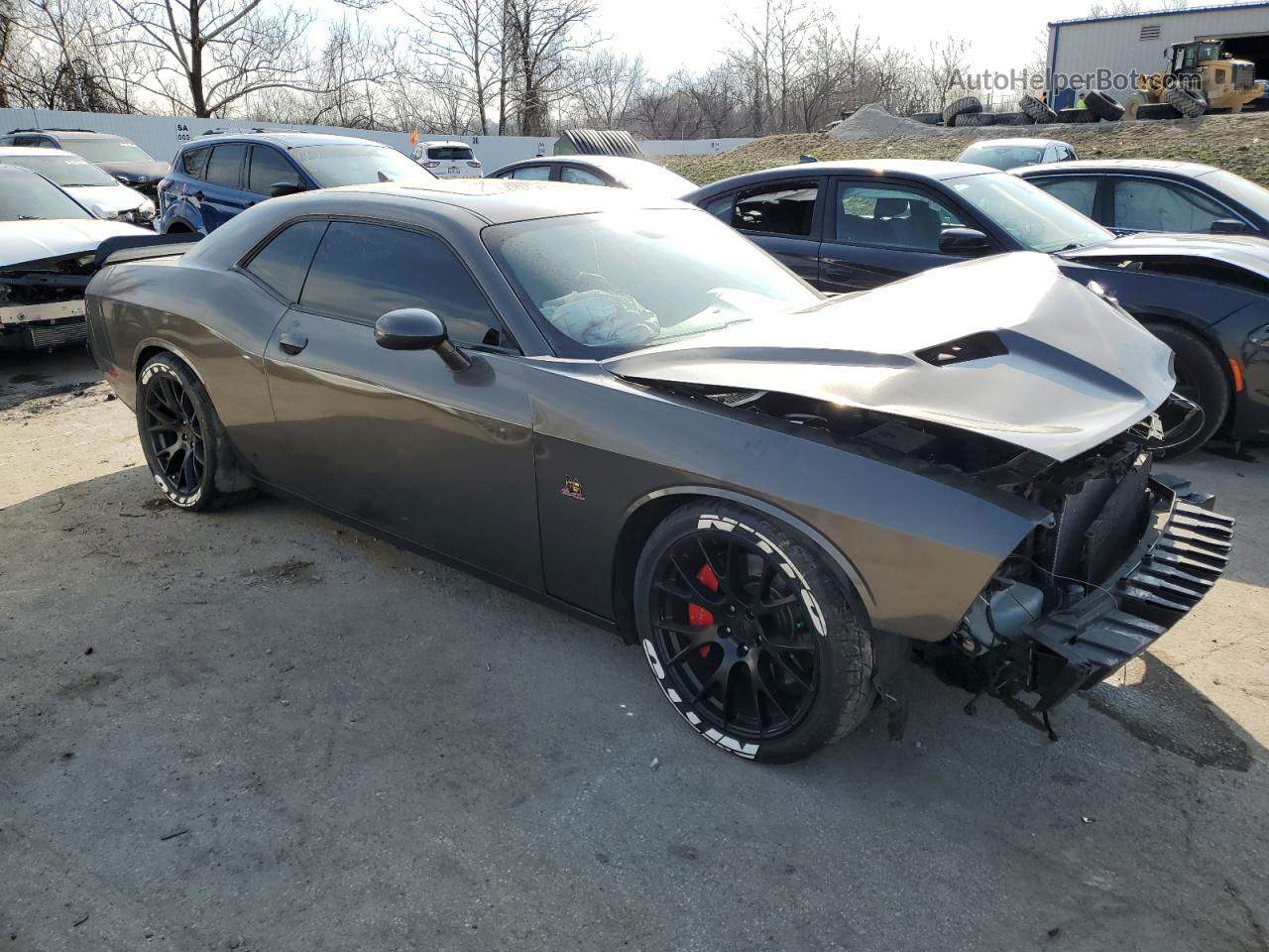 2016 Dodge Challenger R/t Scat Pack Gray vin: 2C3CDZFJ3GH349699