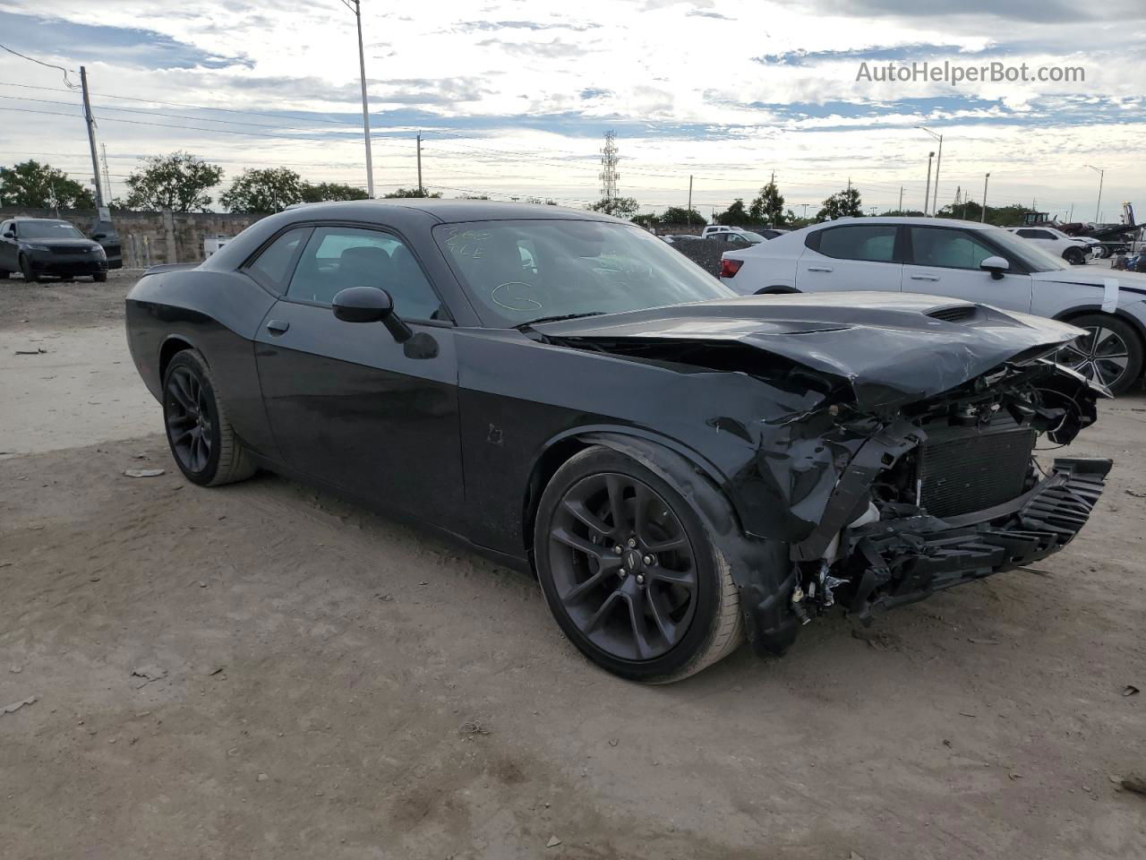 2022 Dodge Challenger R/t Scat Pack Черный vin: 2C3CDZFJ3NH181687