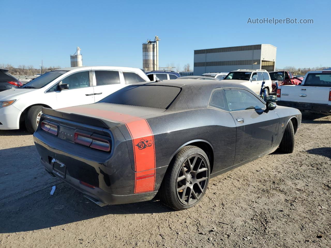 2016 Dodge Challenger R/t Scat Pack Black vin: 2C3CDZFJ5GH221383