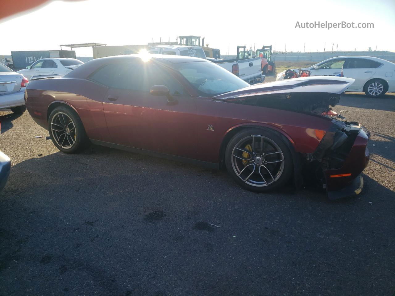 2018 Dodge Challenger R/t 392 Burgundy vin: 2C3CDZFJ5JH161452