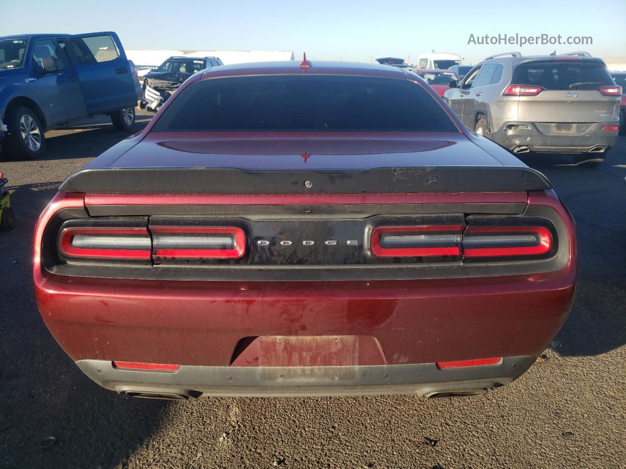 2018 Dodge Challenger R/t 392 Burgundy vin: 2C3CDZFJ5JH161452