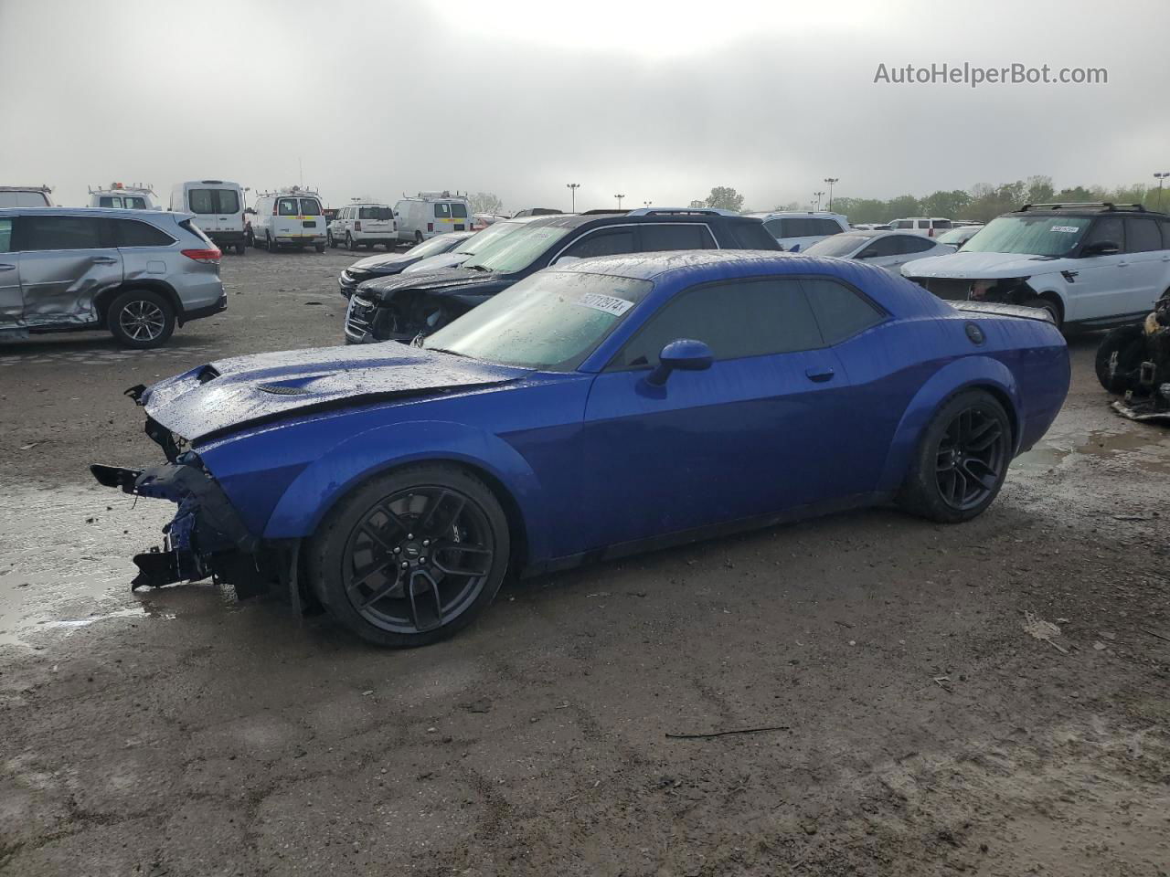 2022 Dodge Challenger R/t Scat Pack Blue vin: 2C3CDZFJ5NH230257