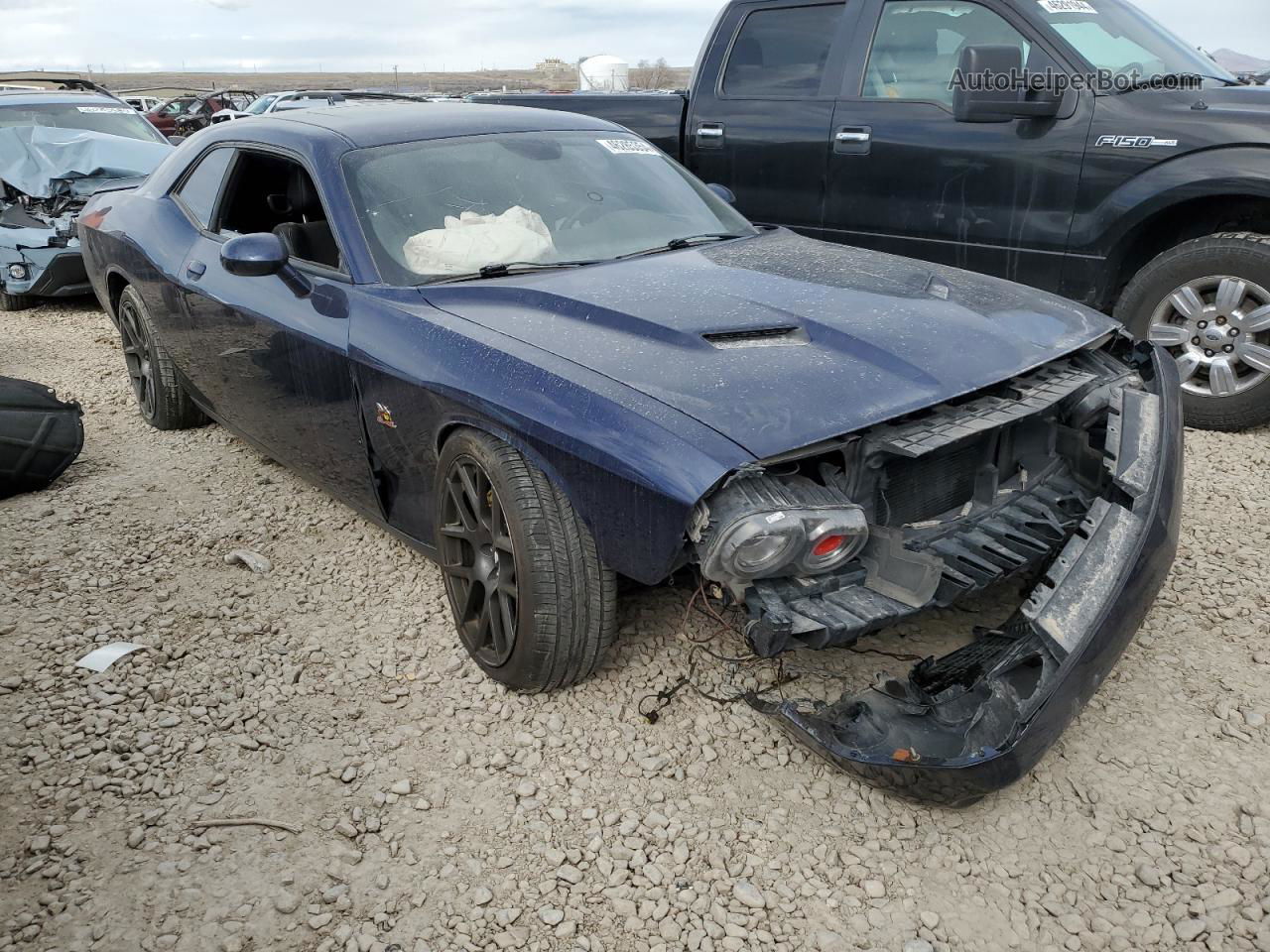 2016 Dodge Challenger R/t Scat Pack Синий vin: 2C3CDZFJ6GH235910