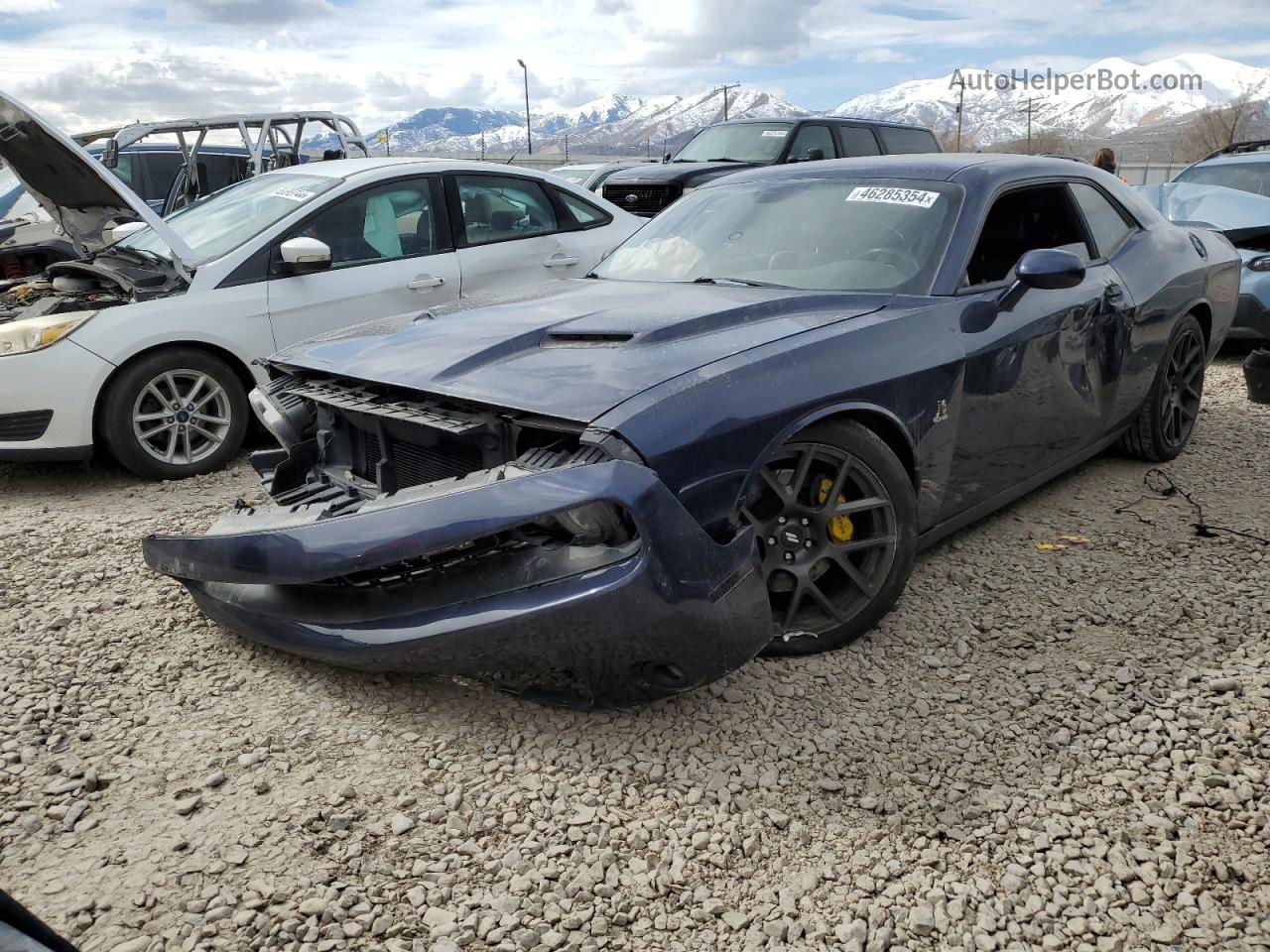 2016 Dodge Challenger R/t Scat Pack Blue vin: 2C3CDZFJ6GH235910