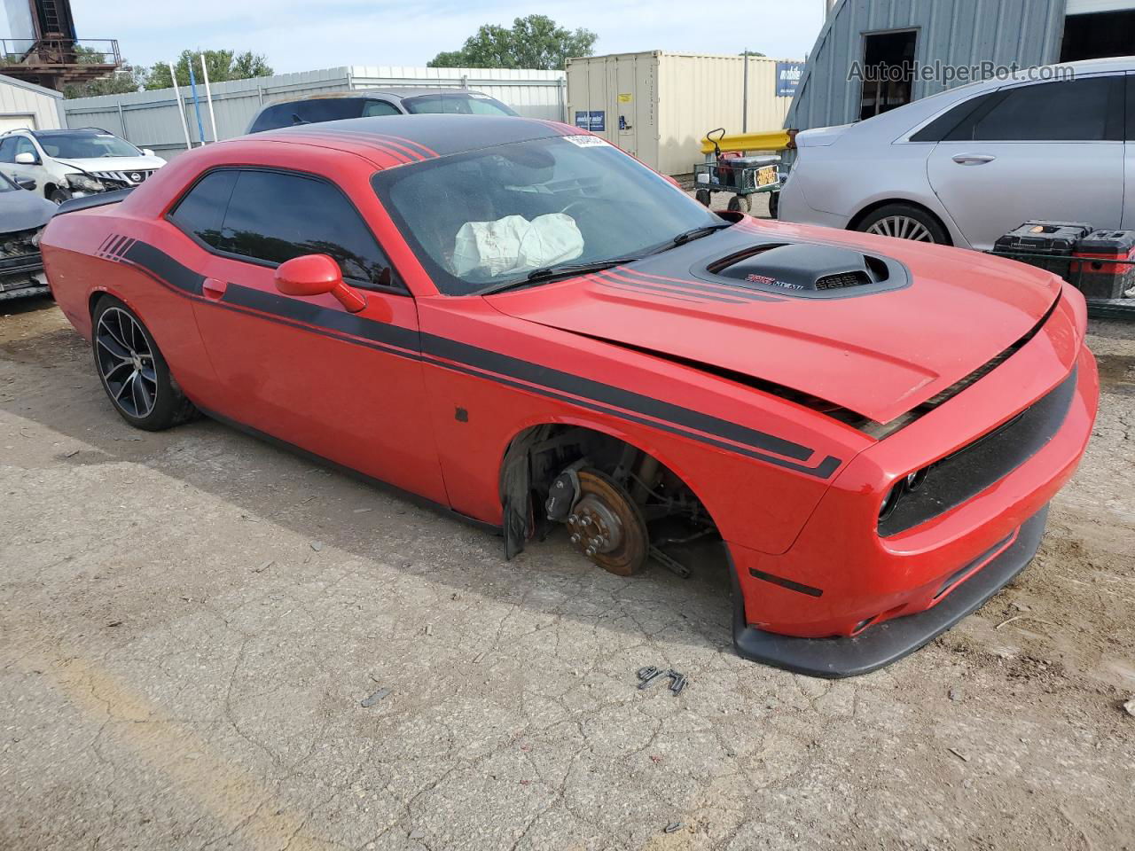 2015 Dodge Challenger R/t Scat Pack Red vin: 2C3CDZFJ7FH820638