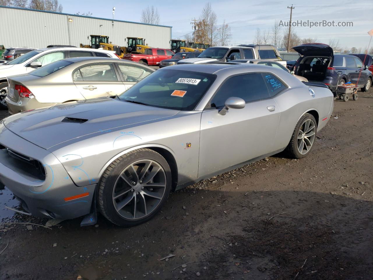 2016 Dodge Challenger R/t Scat Pack Silver vin: 2C3CDZFJ7GH213754