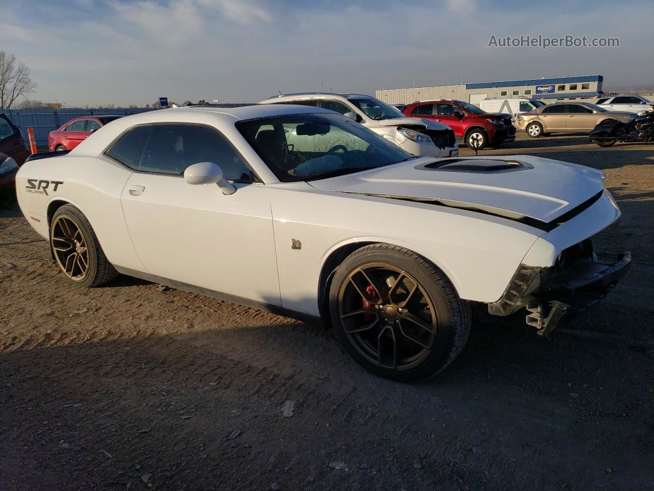 2016 Dodge Challenger R/t Scat Pack White vin: 2C3CDZFJ7GH249766