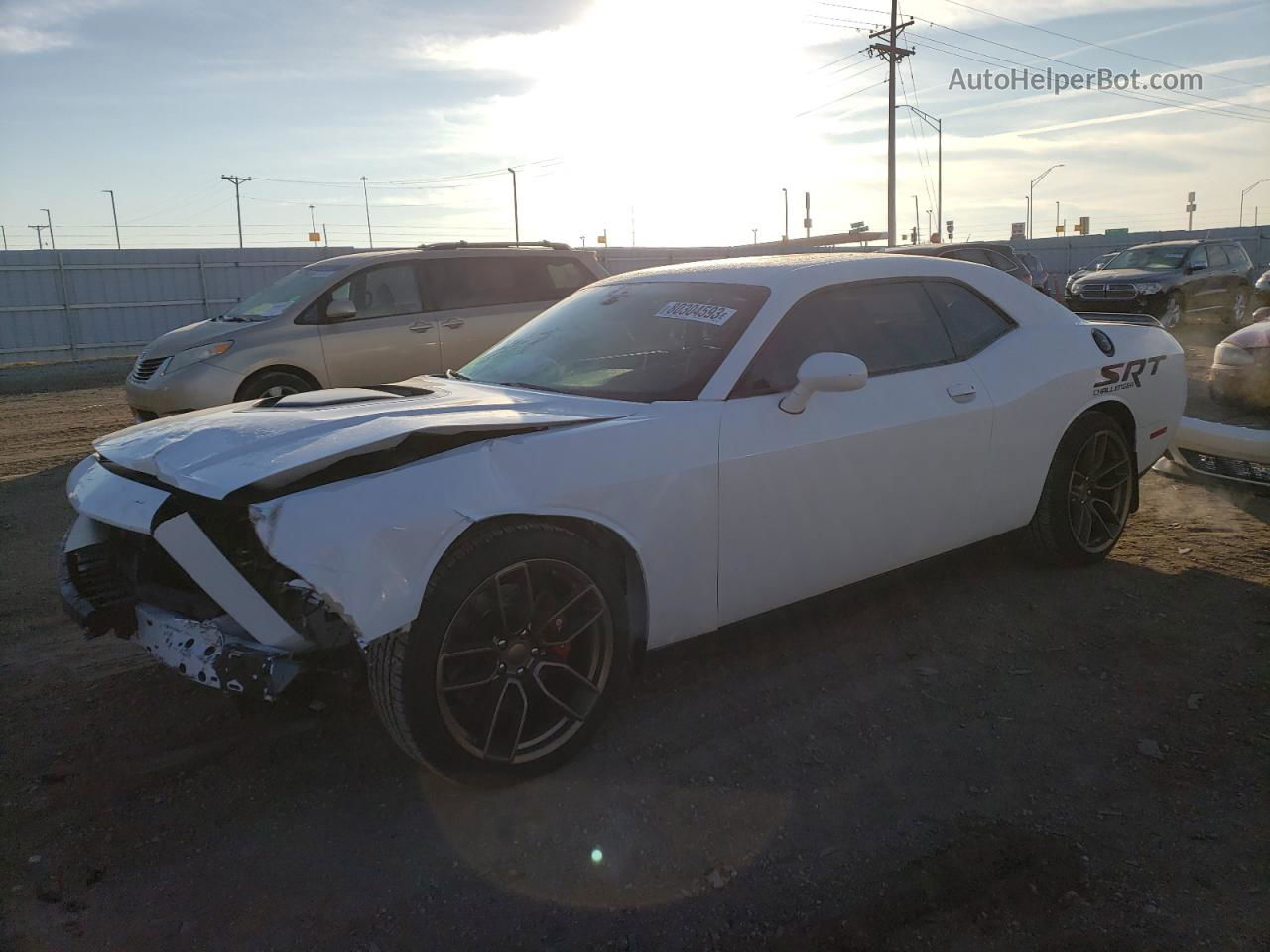 2016 Dodge Challenger R/t Scat Pack White vin: 2C3CDZFJ7GH249766