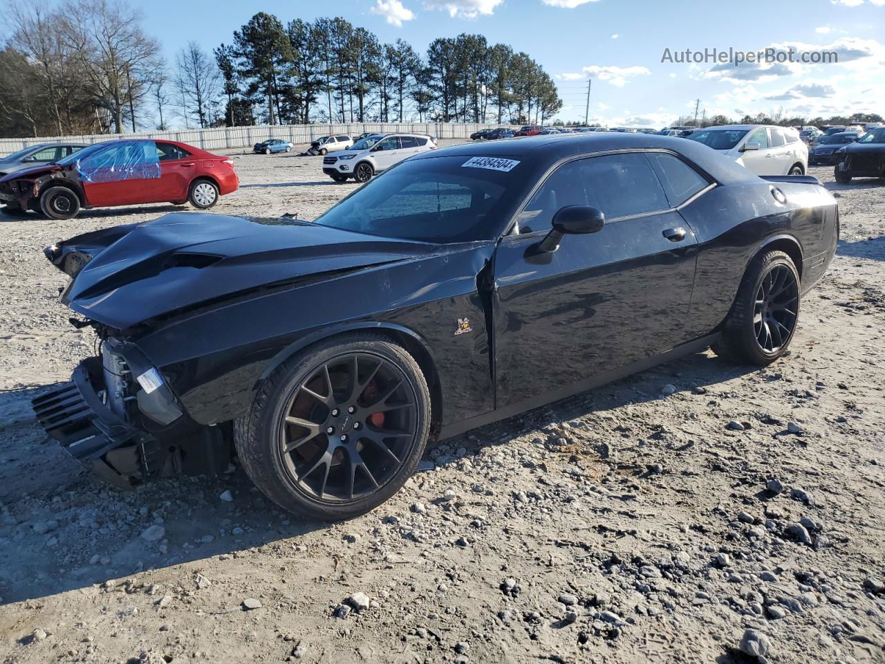 2016 Dodge Challenger R/t Scat Pack Black vin: 2C3CDZFJ7GH255275