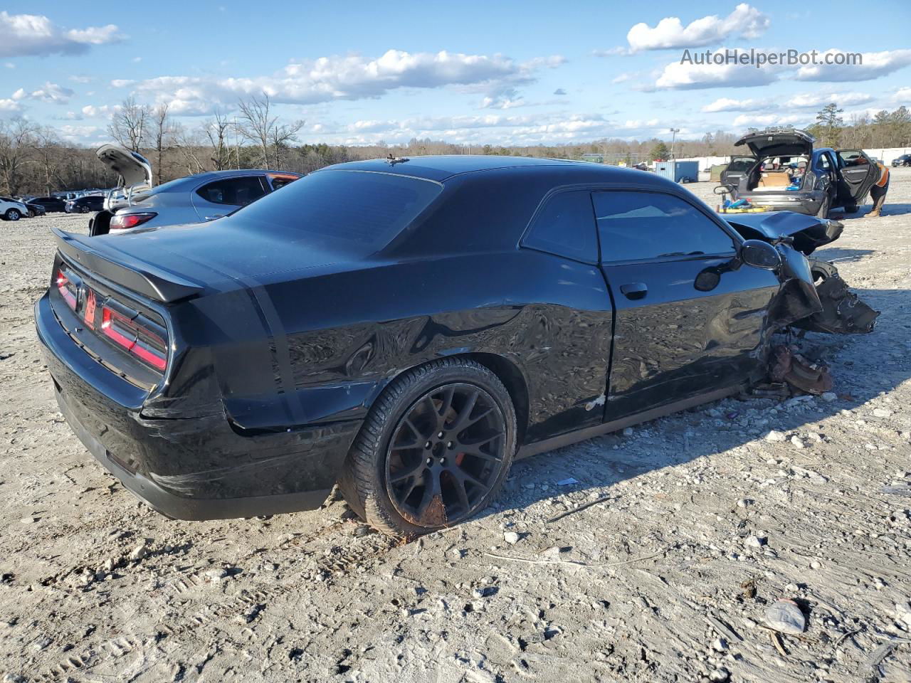 2016 Dodge Challenger R/t Scat Pack Black vin: 2C3CDZFJ7GH255275